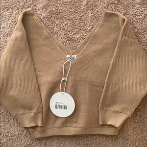 Princess Polly Brand new nude knit top